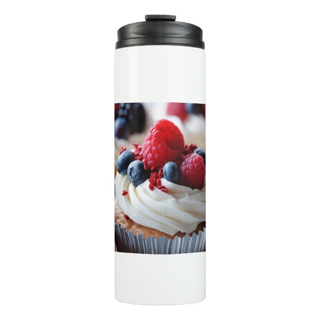 Patriotic Cupcake Thermosbecher (Vorderseite)