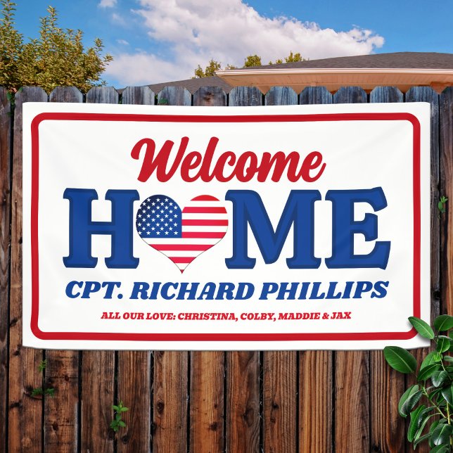 Patriotic Custom Military Welcome Zuhause Banner (Von Creator hochgeladen)