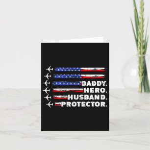 Patriotic Daddy Protector Daddy Us Flag Karte