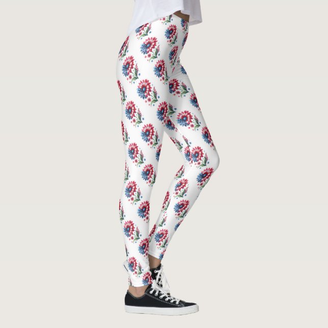 Patriotic Daisies Leggings (Rechts)