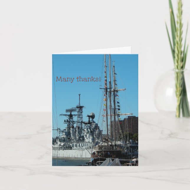 Patriotic Danke Karte (Vorderseite)