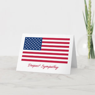 Patriotic Deepest Sympathy Card Karte