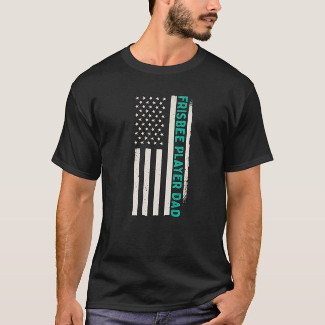 Patriotic Disk Golf Golfer Coach Frisbee Player D T-Shirt (Vorderseite)