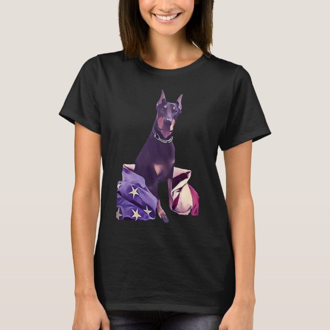 Patriotic Doberman 517 T-Shirt (Vorderseite)
