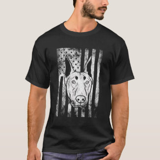 Patriotic Doberman American USA 4. Juli T-Shirt