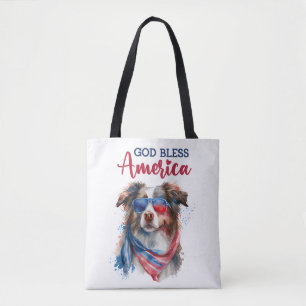 Patriotic Dog-Australian Shepherd