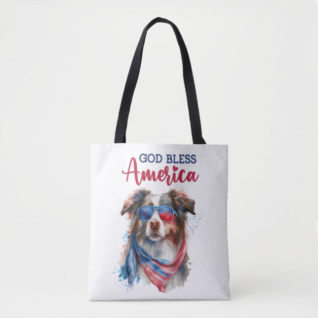 Patriotic Dog-Australian Shepherd (Vorderseite)