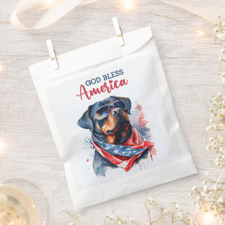 Patriotic Dog-Rottweiler Geschenktütchen
