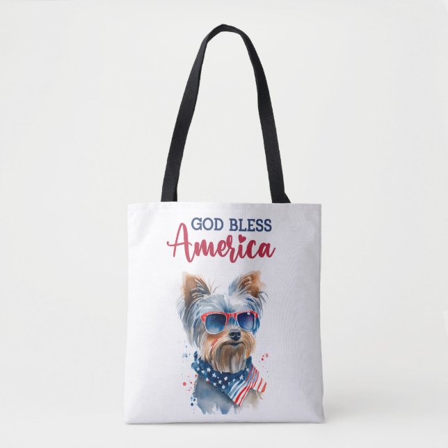 Patriotic Dog-Yorkie (Vorderseite)
