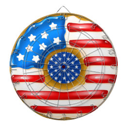Patriotic Donut Dartboard Dartscheibe