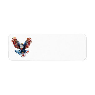 Patriotic Eagle Address Labels