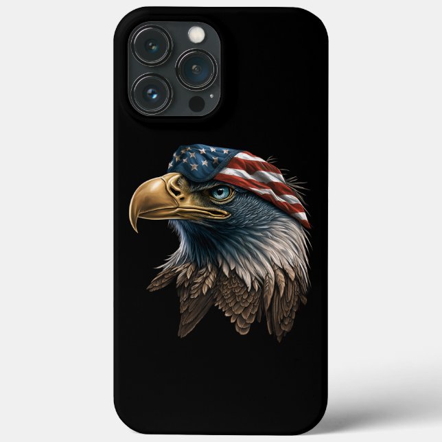 Patriotic Eagle American Flag 4. Juli Case-Mate iPhone Hülle (Rückseite)