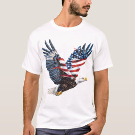 Patriotic Eagle American Flag T - Shirt