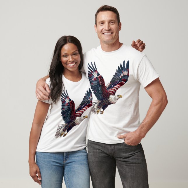 Patriotic Eagle American flagge T-Shirt (Unisex)