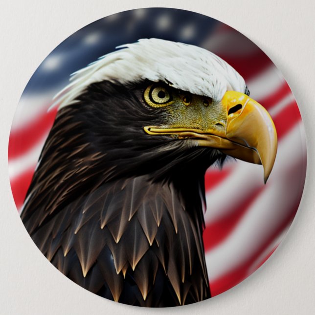 Patriotic/Eagle/American/USA Button (Vorderseite)