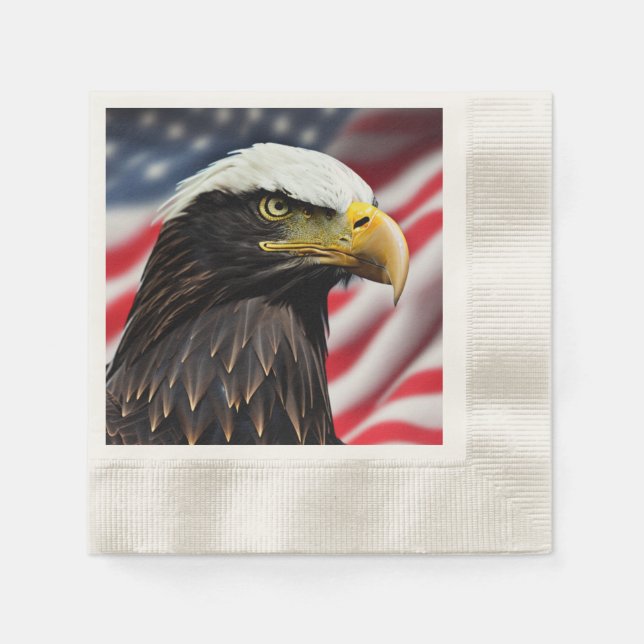Patriotic/Eagle/American/USA Serviette (Vorderseite)
