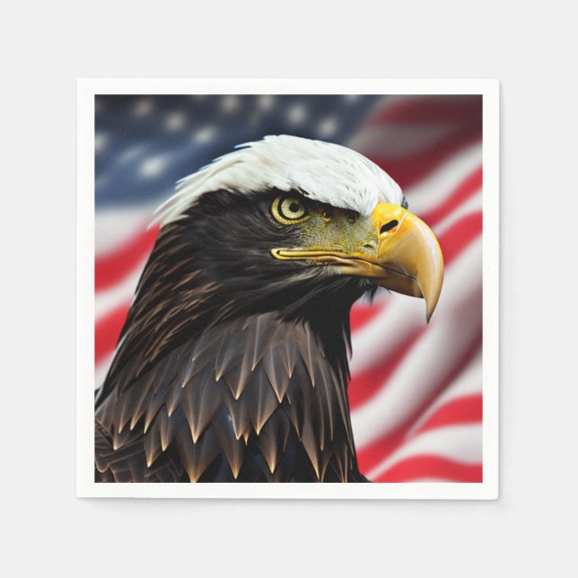 Patriotic/Eagle/American/USA Serviette (Vorderseite)