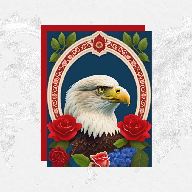 Patriotic Eagle Artwork Scrapbook Paper (Von Creator hochgeladen)