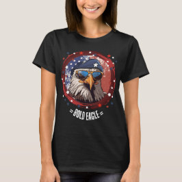 Patriotic Eagle Beret Denim Jacket T-Shirt