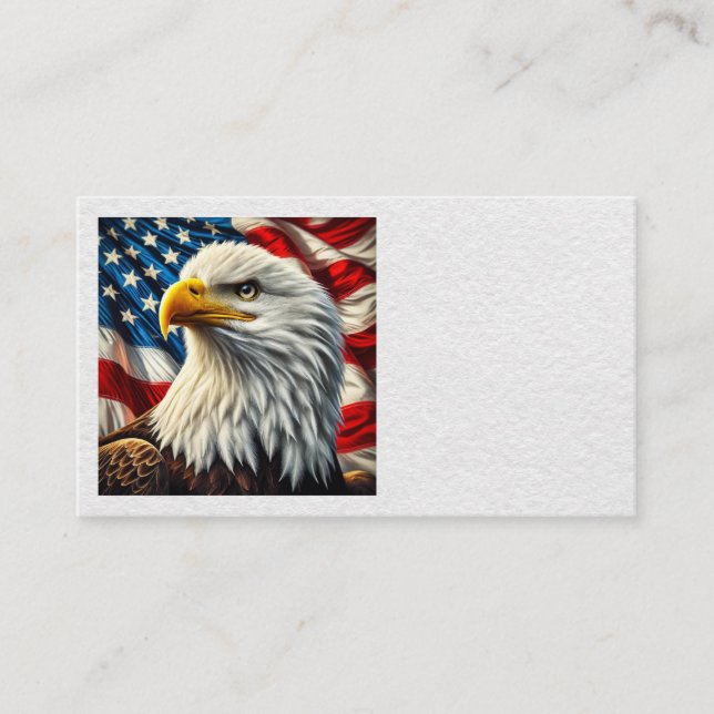 Patriotic Eagle Business Cards Visitenkarte (Vorderseite)