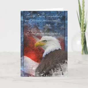 Patriotic Eagle Dankeschön-Karte Dankeskarte