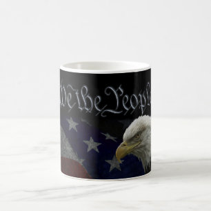 Patriotic Eagle & Flag Tasse