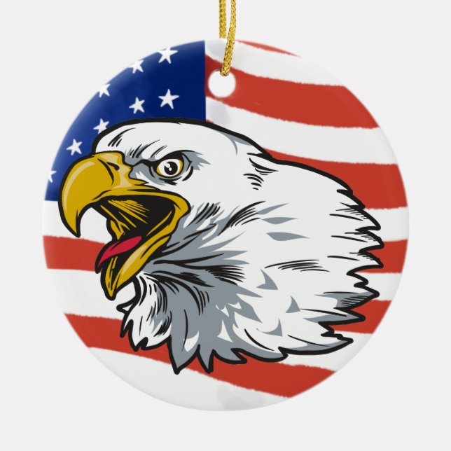 Patriotic Eagle Keramikornament (Vorne)