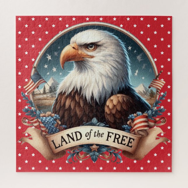 Patriotic Eagle Puzzle (Vertikal)