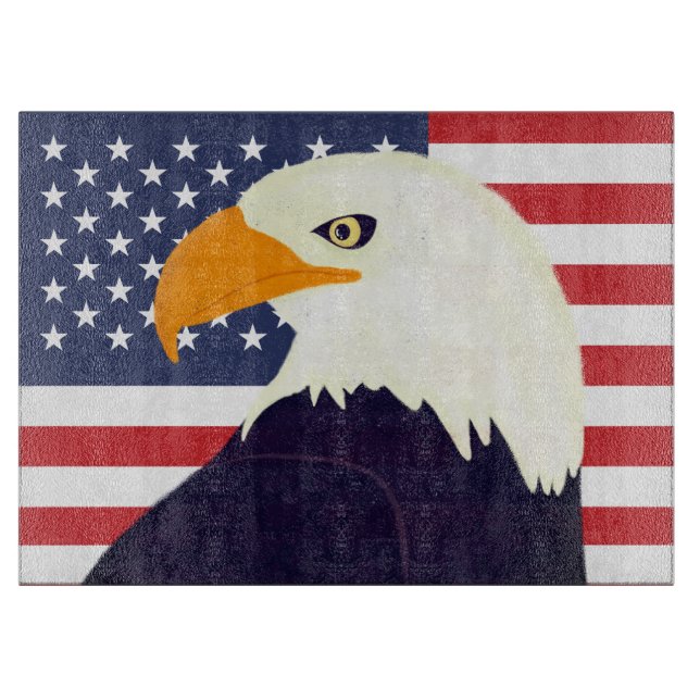 Patriotic Eagle Schneidebrett (Vorderseite)