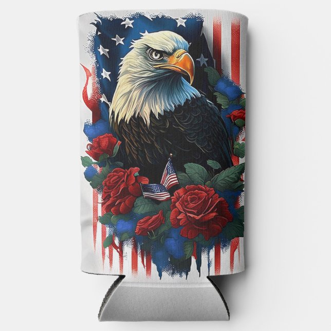 Patriotic Eagle Selters Dosenkühler (Vorderseite)