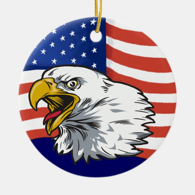 Patriotic Eagle - SRF Keramikornament (Vorne)
