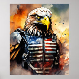 Patriotic Eagle | USA | Amerikanische Militäropera Poster