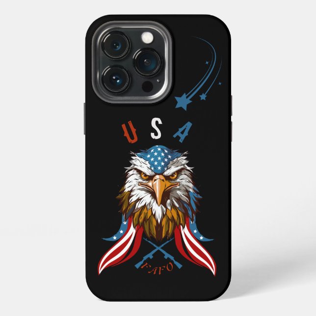 Patriotic Eagle USA FAFO iPhone Hülle (Hinten)