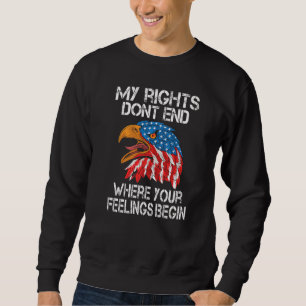 Patriotic Eagle USA Flag 4. Juli Männer Sweatshirt