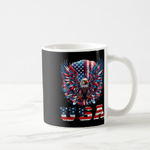 Patriotic Eagle Usa Flag Design Graphic Kaffeetasse