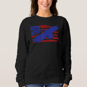 Patriotic Eagle Usa Karte Flag 4. Juli Independe Sweatshirt