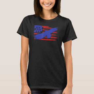 Patriotic Eagle Usa Karte Flag 4. Juli Independe T-Shirt