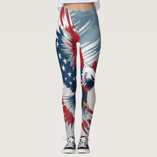 Patriotic Eagle USA Leggings