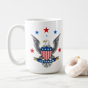 Patriotic Eagle Veteran Kaffeetasse
