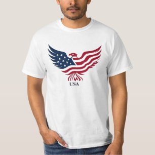 Patriotic Eagles USA Flag American 4. Juli T-Shirt