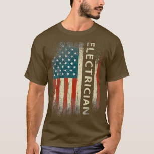 Patriotic Electrician spendet amerikanische Flagge T-Shirt