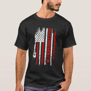 Patriotic Electricians American Spaß Lineman T-Shirt