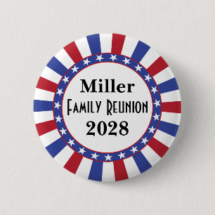 Patriotic Family Reunion Button
