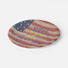 Patriotic Family Wiedersehen USA Phantastisch Pappteller