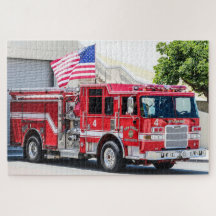 Patriotic Fire Truck USA Flag San Diego