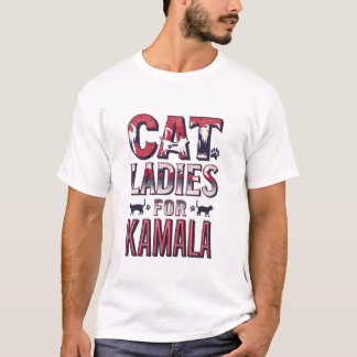 Patriotic Flag Colours Cat Ladies T-Shirt