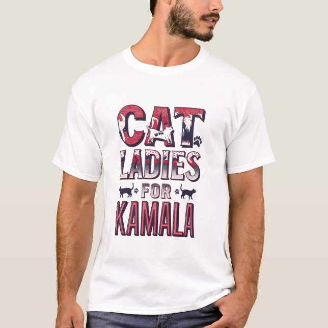 Patriotic Flag Colours Cat Ladies T-Shirt (Vorderseite)