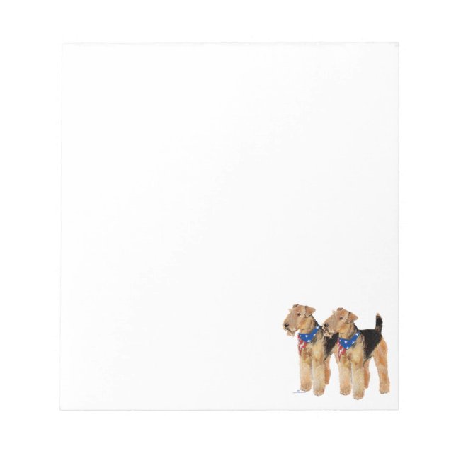 Patriotic Flag Duo Notizblock (Vorderseite)