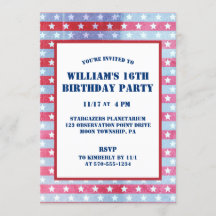 Patriotic Flag Red, White Blue