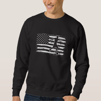 Patriotic Football Player 4th Of July American Fla Sweatshirt